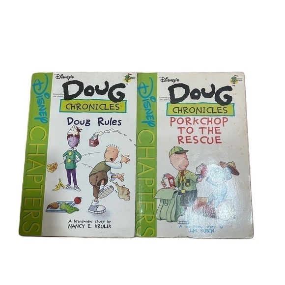 Vintage Doug Chronicles Paperback Book Bundle Nickelodeon Doug Rules Porkchop - Picture 1 of 3